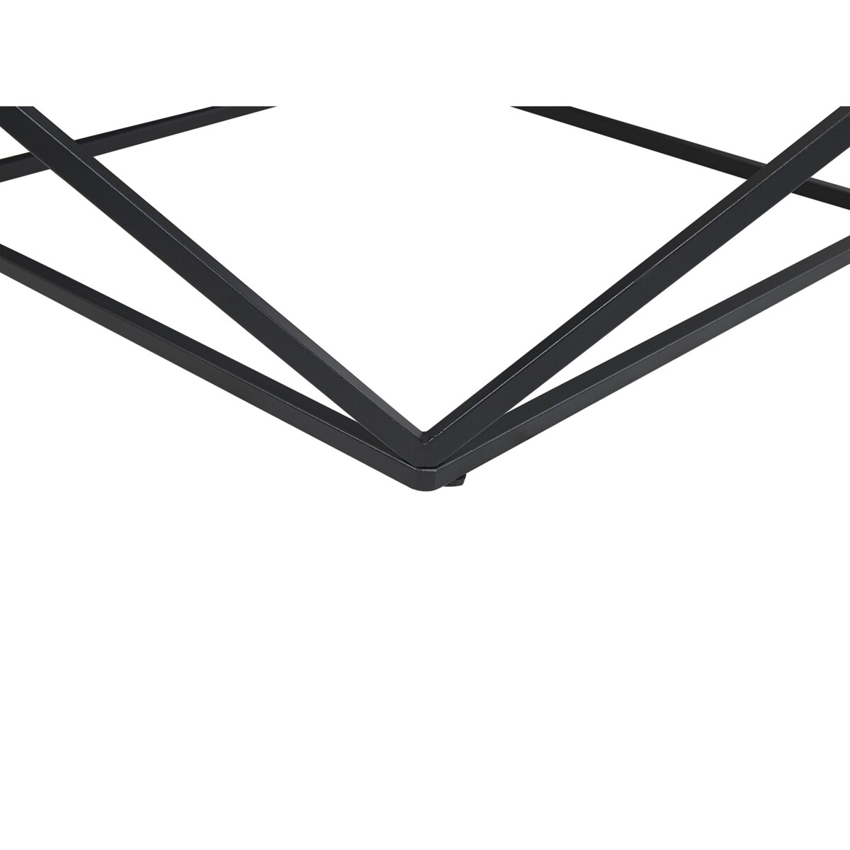 Stolik pomocniczy efekt marmuru beżowo-czarny MALIBU