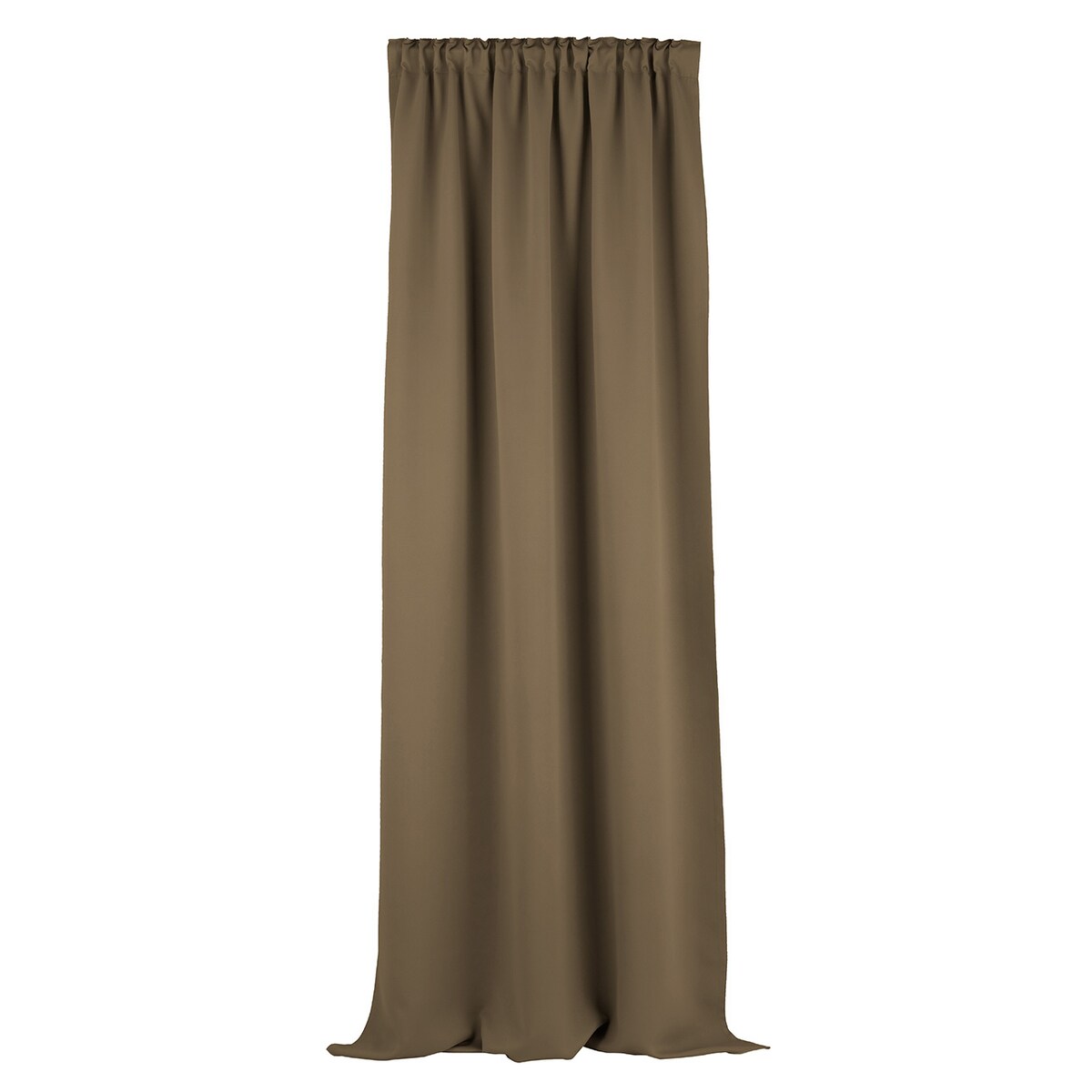 Zasłona zaciemniająca na taśmie marszczącej szaro-brązowy 140 x 280 cm 1 szt. 140x280 szary-brązowy