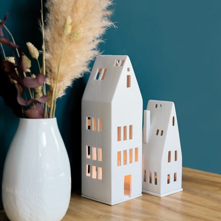 Lampion domek DUŻE OKNA, duży