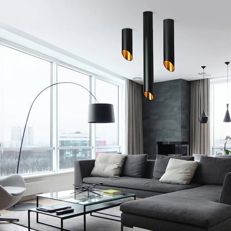 Lampa Sufitowa Black Gold 20 Cm Nowoczesna