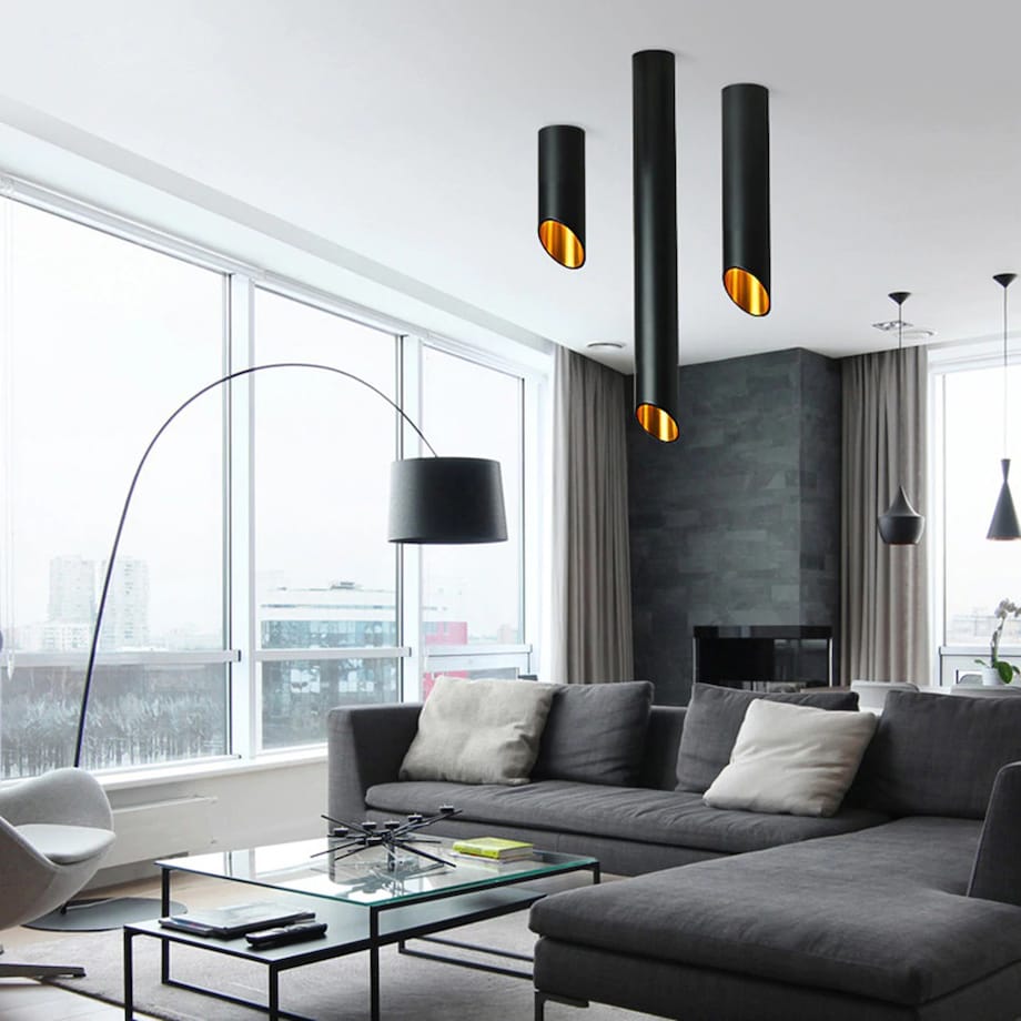 Lampa Sufitowa Black Gold 20 Cm Nowoczesna