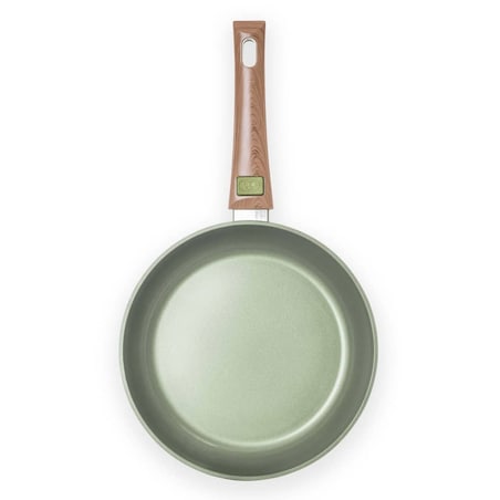 Just Vegan Patelnia ECO z odpinaną rączką, 24 cm, aluminiowa, zielona
