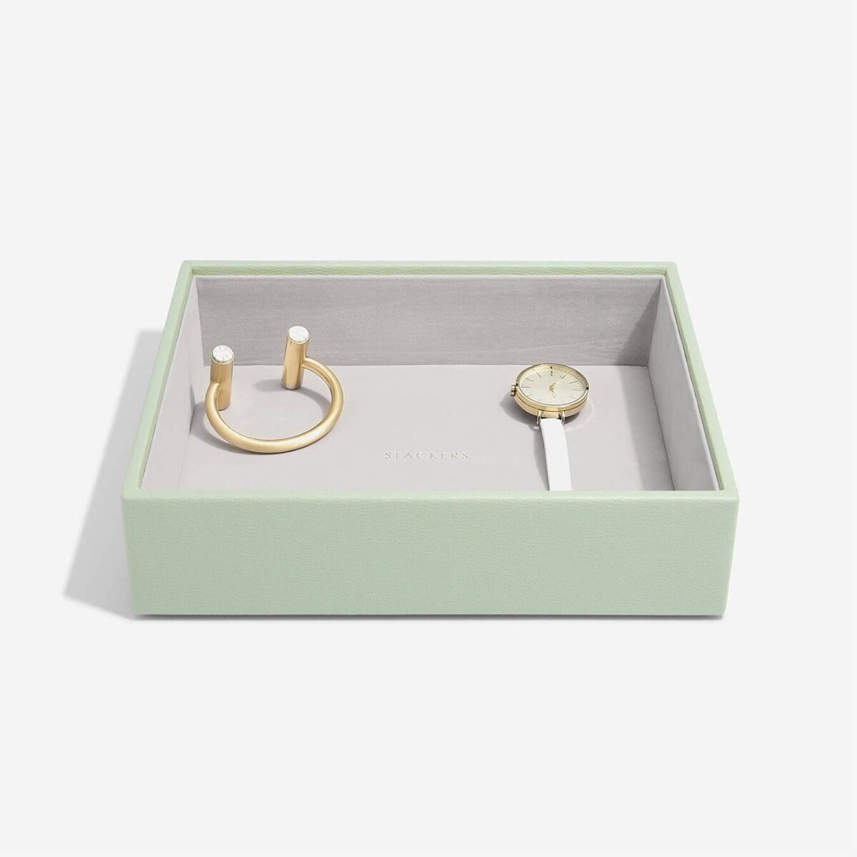 Szkatułka na biżuterię Stackers open classic zieleń szałwiowa