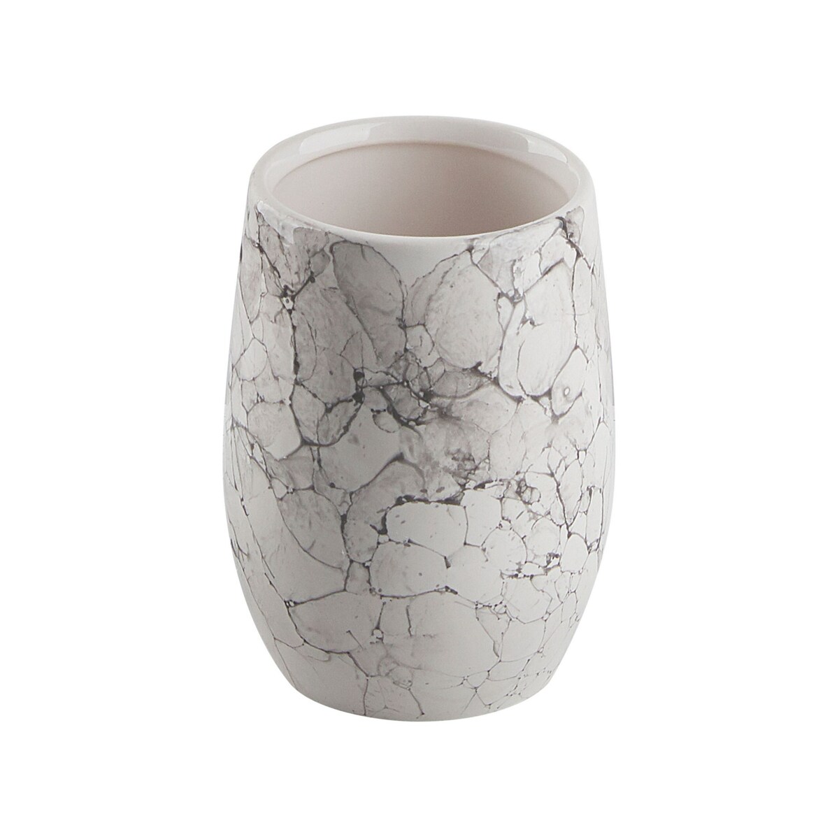 6-częściowy zestaw akcesoriów łazienkowych ceramiczny biały CALLELA