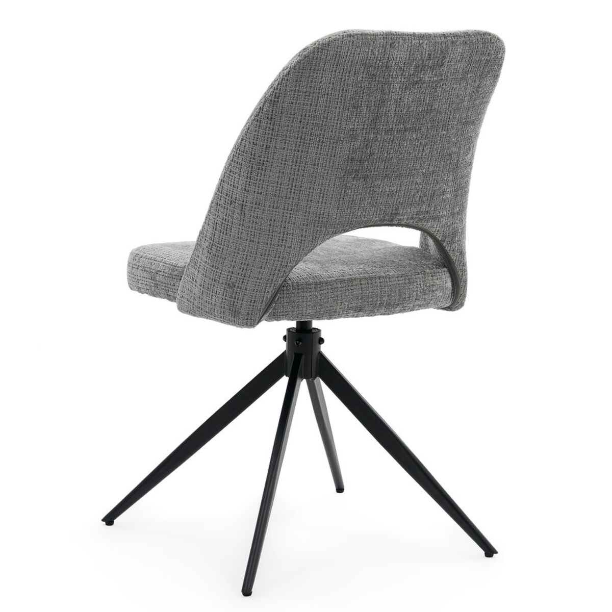 Krzesło obrotowe tapicerowane MILO II ciemny szary do salonu jadalni kuchni