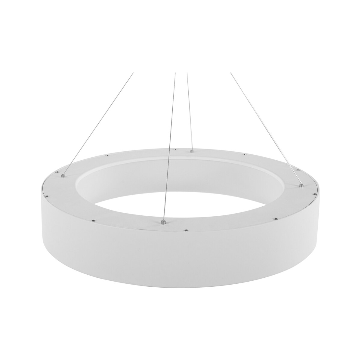 Lampa wisząca LED metalowa biała LENYA