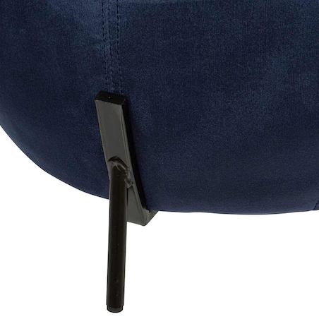 Taboret welurowy okrągły CALABAZA, Ø 43,5 x 36 cm