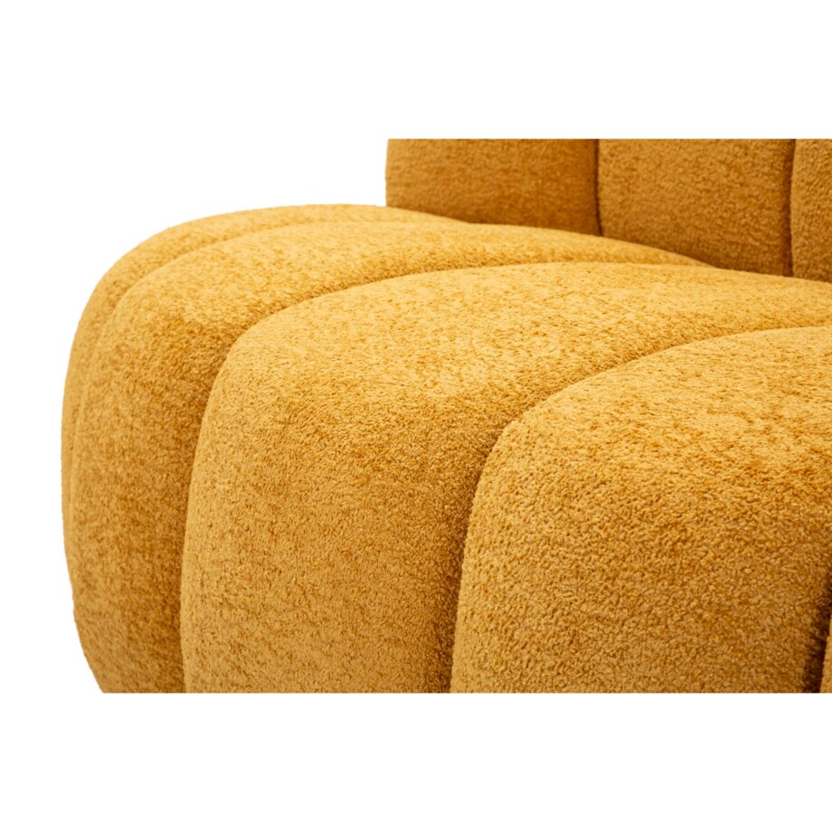 Sofa Ball, kolor musztardowy, poliester i sklejka, 145 x 80 x 69 cm, do salonu, Mauro Ferretti