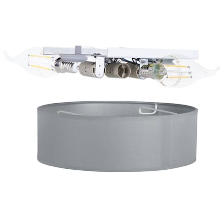 Smartwares Lampa sufitowa, 40x40x10 cm, szara