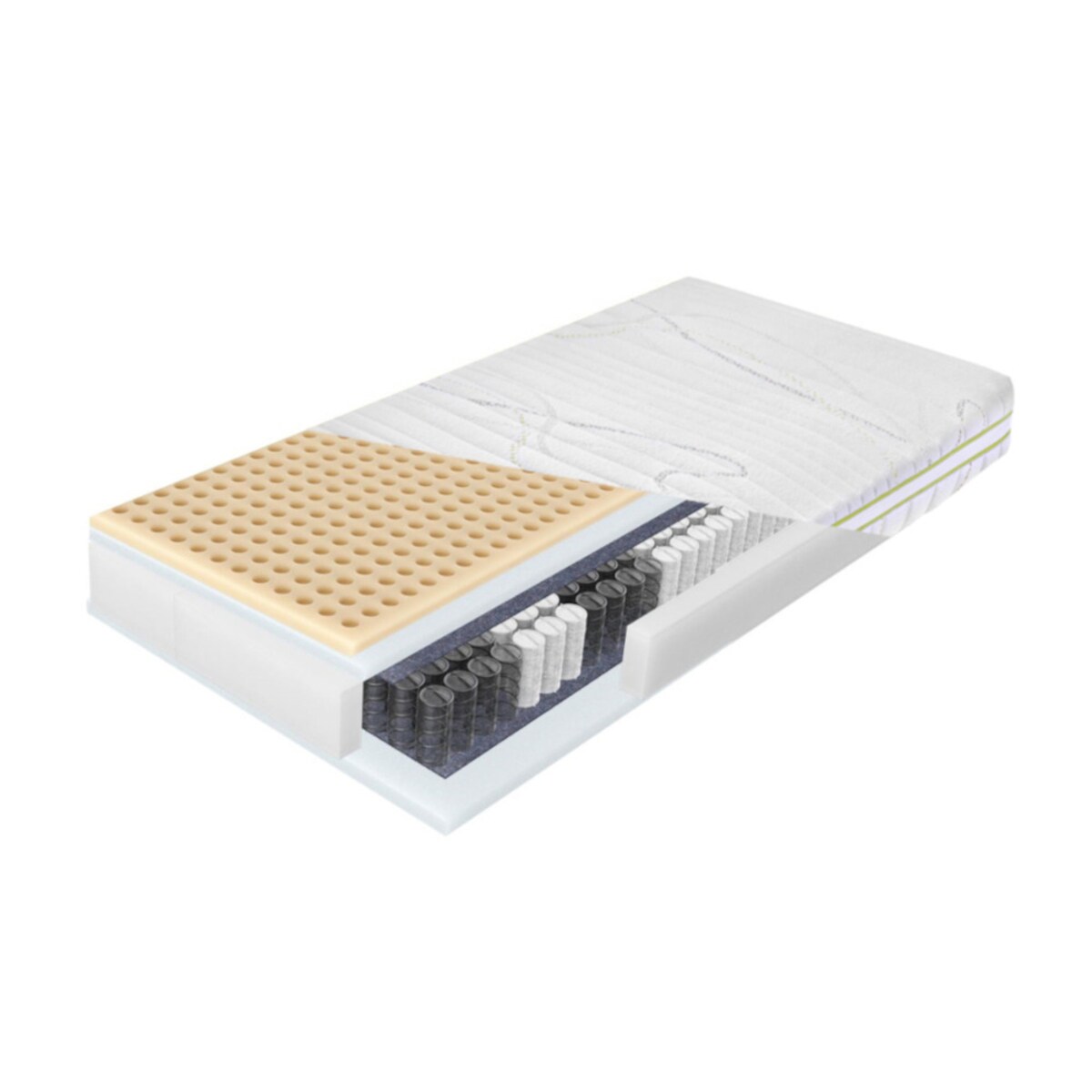 Materac Smart Zdrowie+ Relaks Aloe Vera, 160 x 200 cm, Relaks FEY