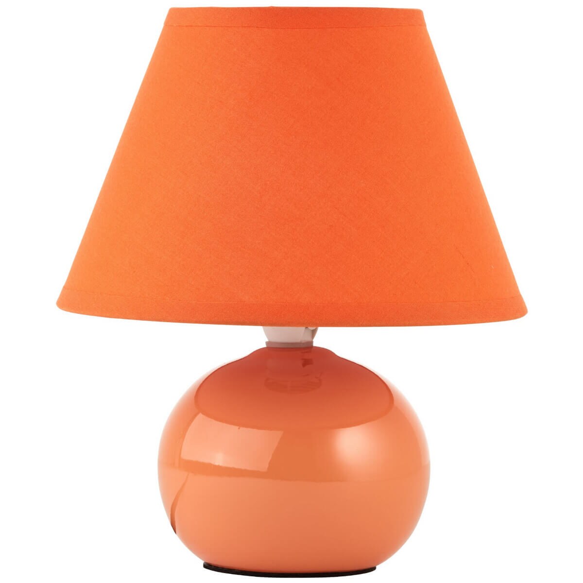 Ceramiczna lampka nocna Primo 61047/38 Brilliant abażur brzoskwiniowy