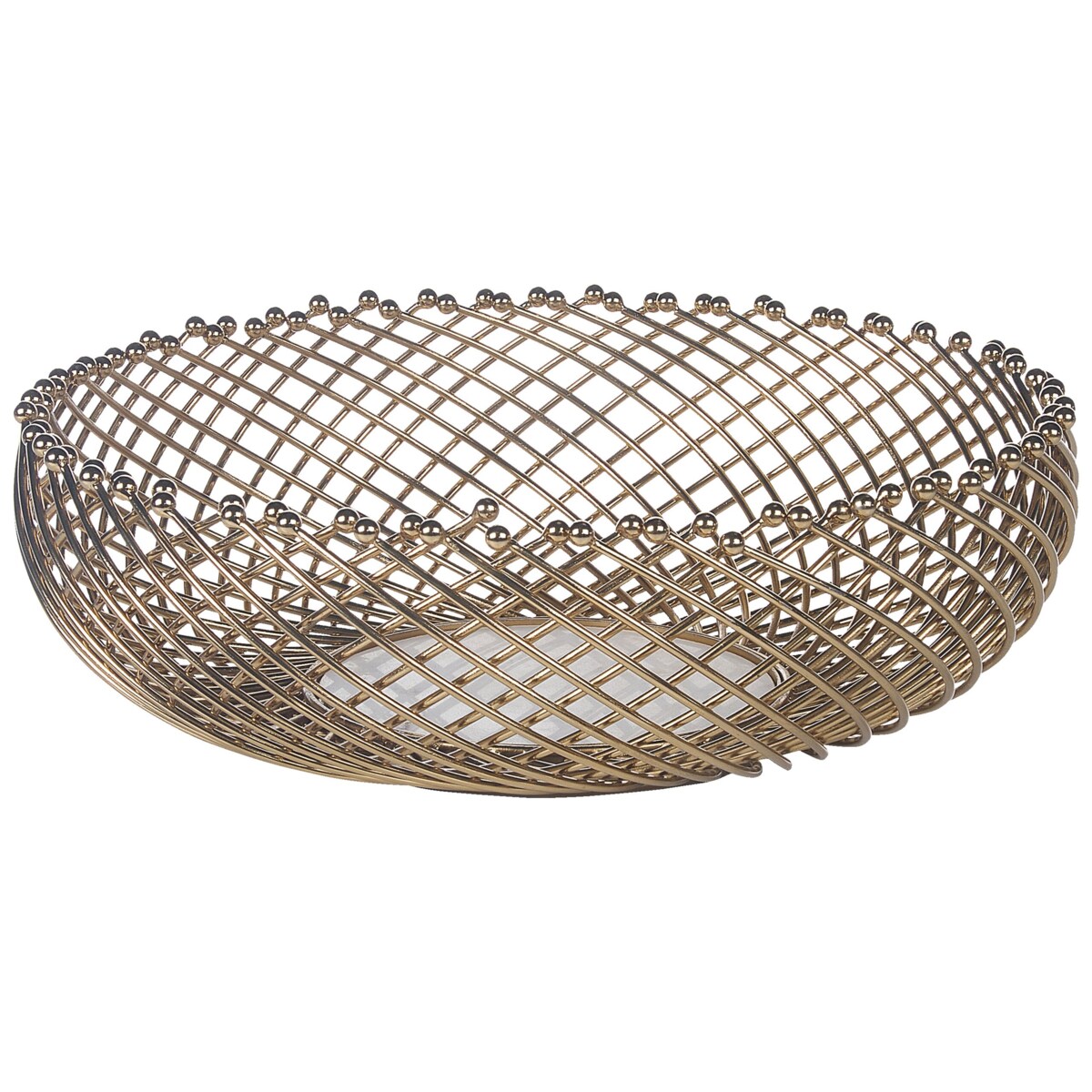 Zestaw 2 mis dekoracyjnych BALIUNG Metal Złoty