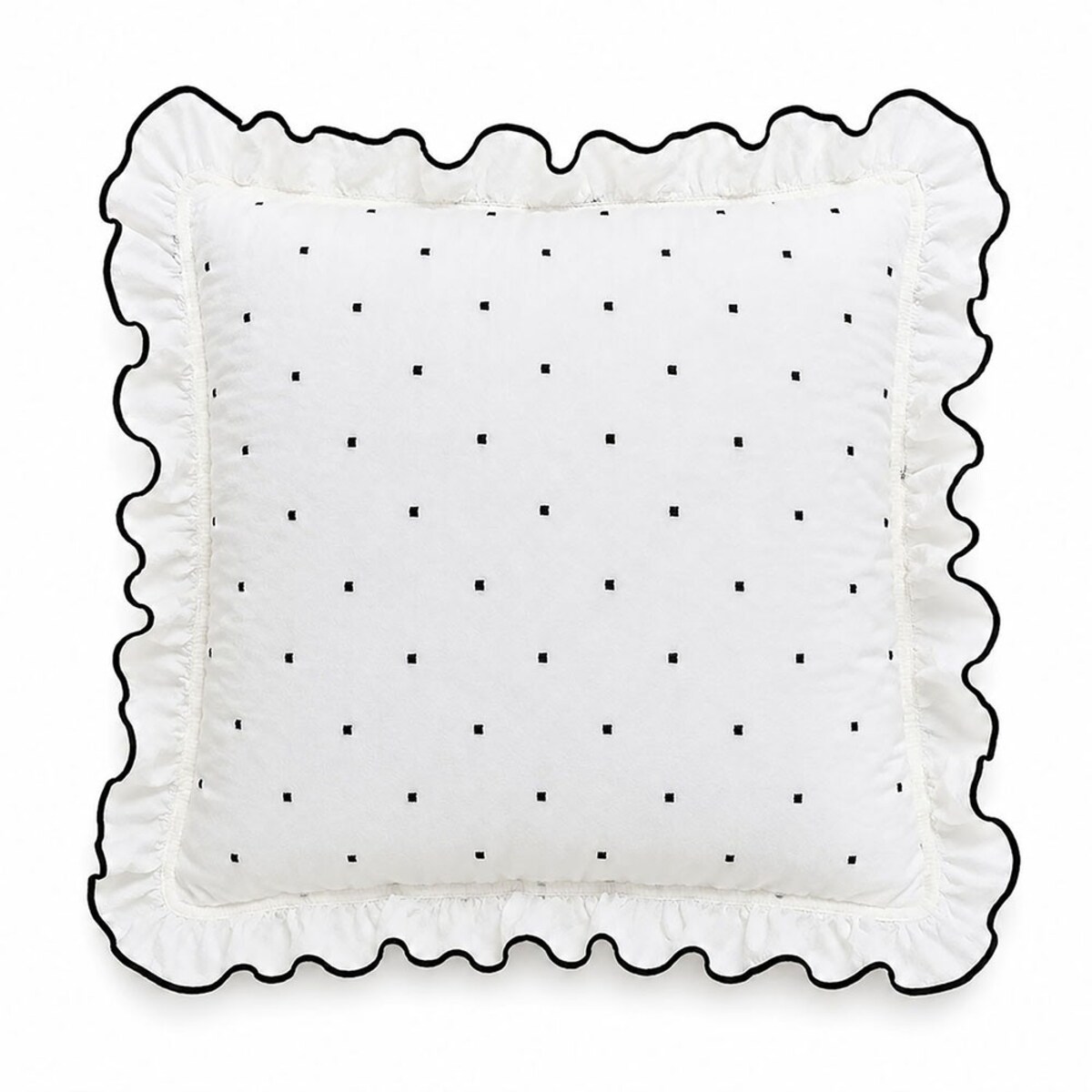 Komplet 2x Poszewka na poduszkę 40x40 Point Exclusive, w kropki, biała, Darymex