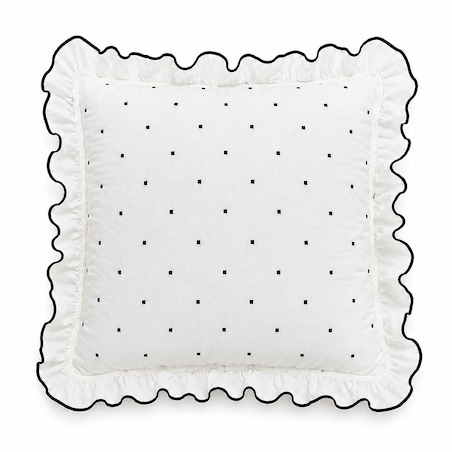 Komplet 2x Poszewka na poduszkę 40x40 Point Exclusive, w kropki, biała, Darymex