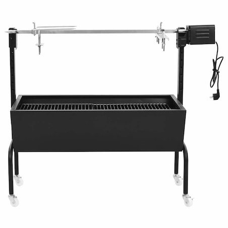 vidaXL Grill elektryczny z rożnem, stal nierdzewna