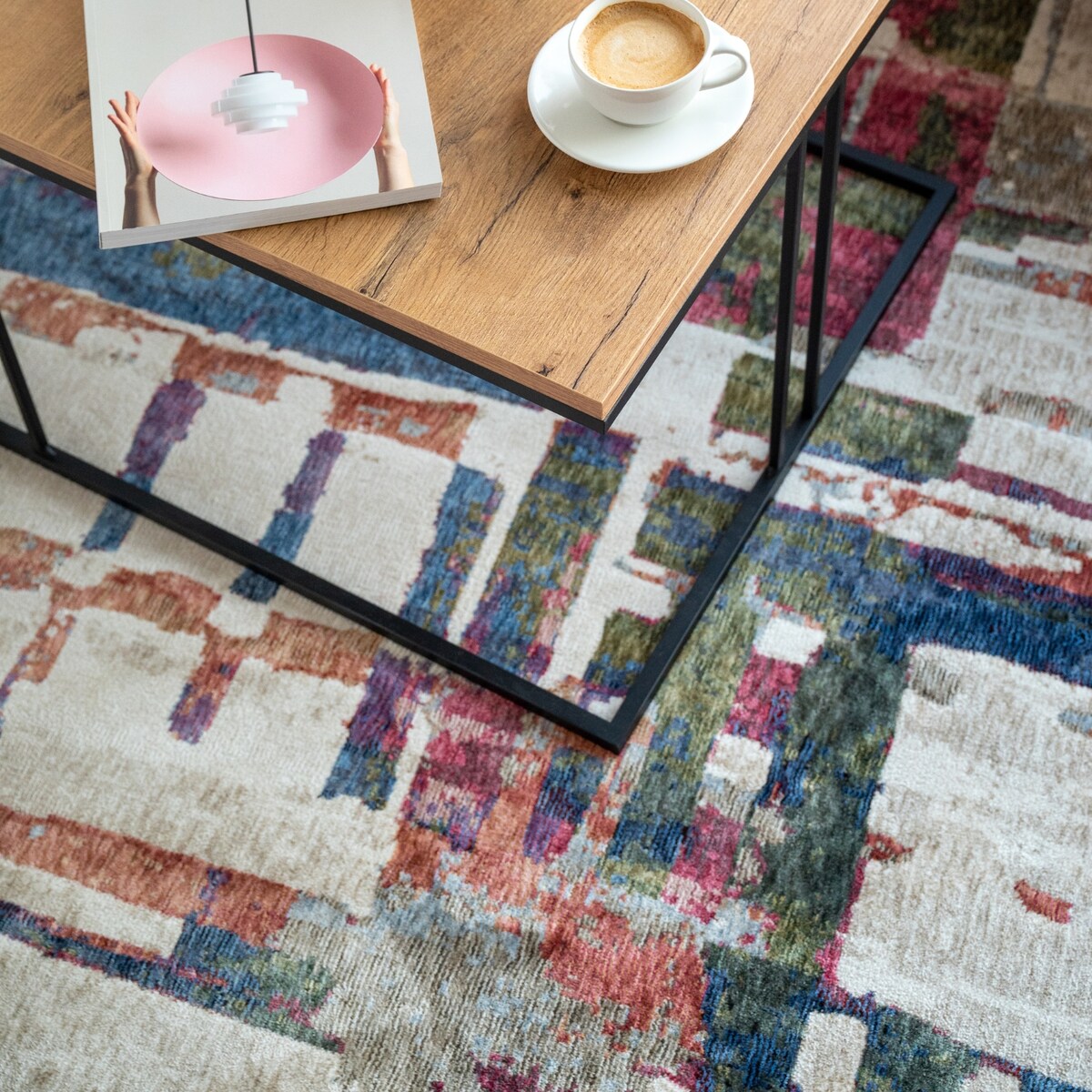 Dywan Arte 80x150 cm Abstrakcyjny Wielokolorowy