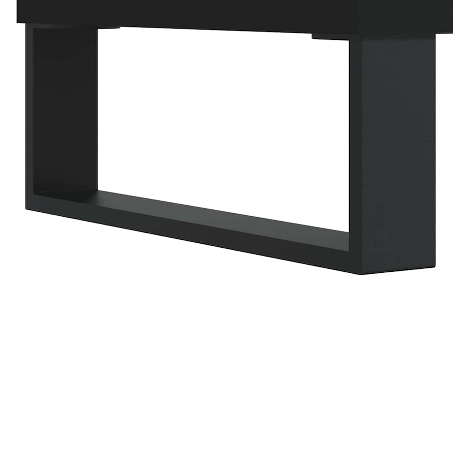vidaXL Stolik kawowy, czarny, 90x44,5x45 cm, materiał drewnopochodny