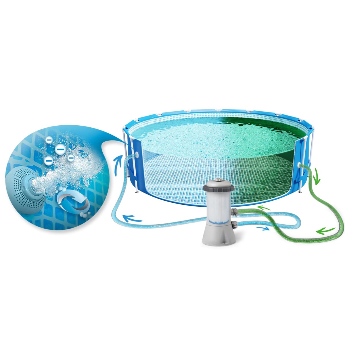 Basen ogrodowy stelażowy Intex 457x122 zestaw 21w1