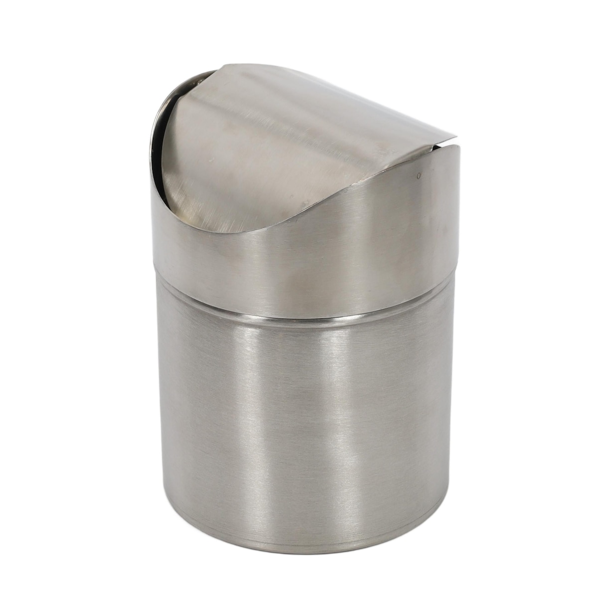 Metalowy kosz łazienkowy MINI - 1 l, kolor srebrny