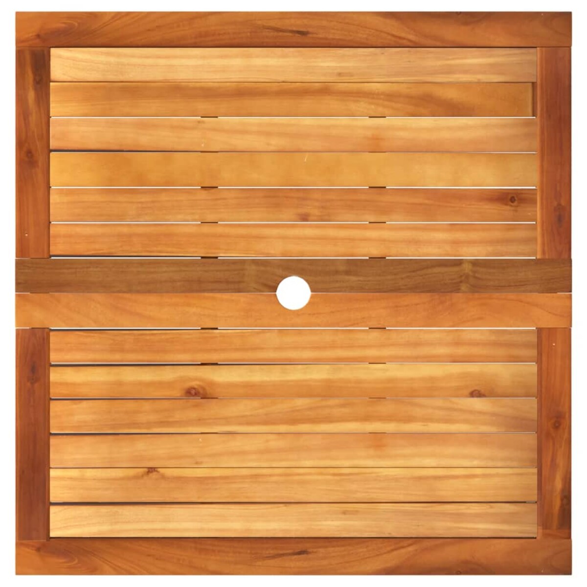 vidaXL Stolik ogrodowy, szary, 80x80x74 cm, polirattan i akacja