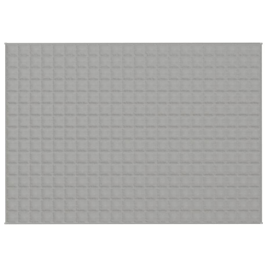 vidaXL Koc obciążeniowy, szary, 155x220 cm, 11 kg, tkanina