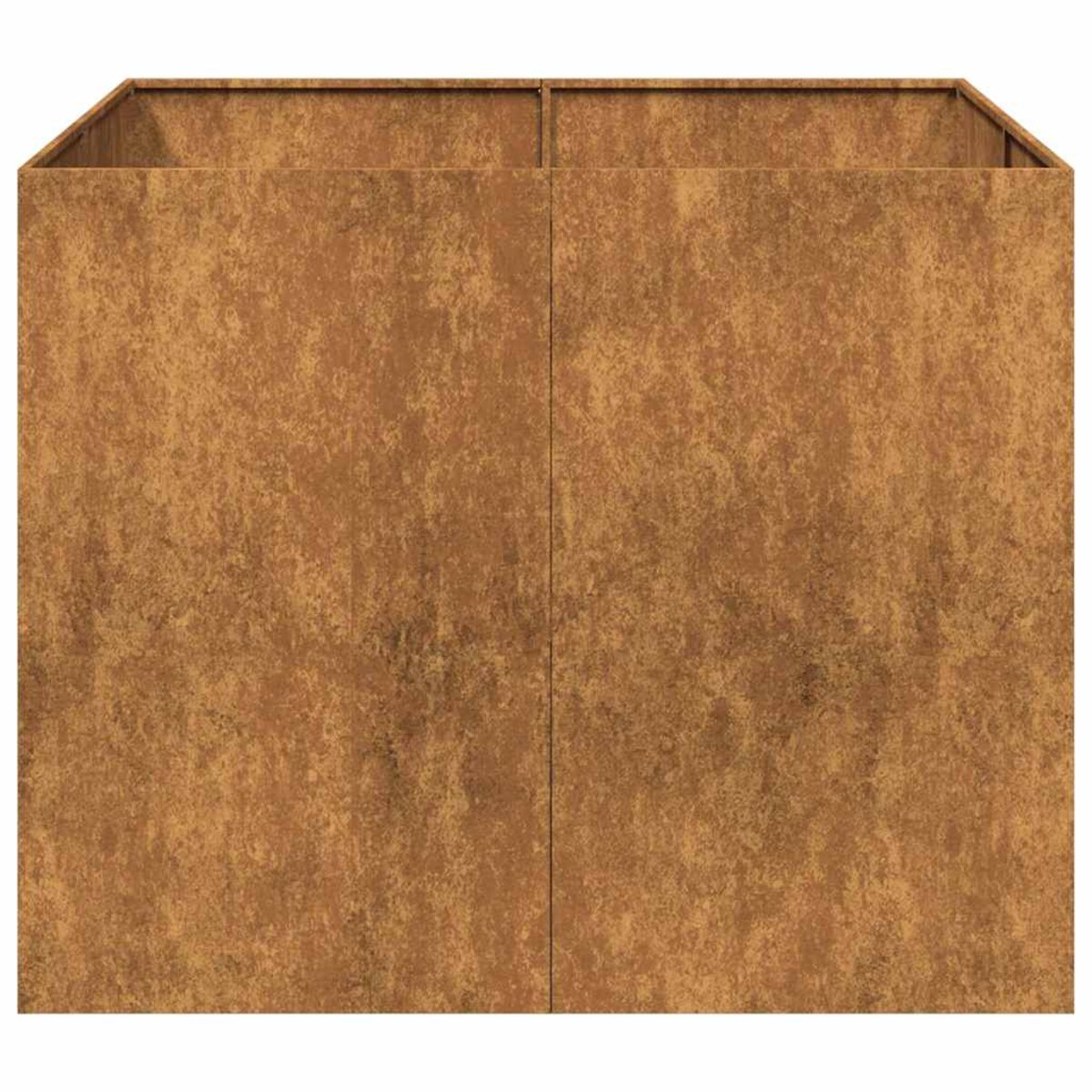 vidaXL Doniczka Rusty 100x100x80 cm Stal nierdzewna