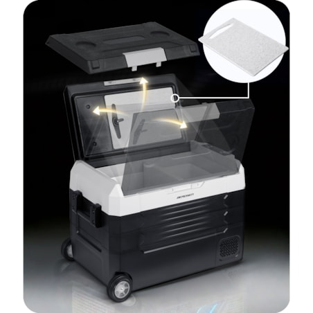 Lodówka turystyczna kompresorowa samochodowa zamrażarka Berdsen 12V 100-240V 40l