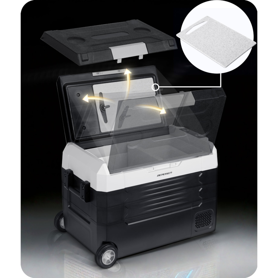 Lodówka turystyczna kompresorowa samochodowa zamrażarka Berdsen 12V 100-240V 40l