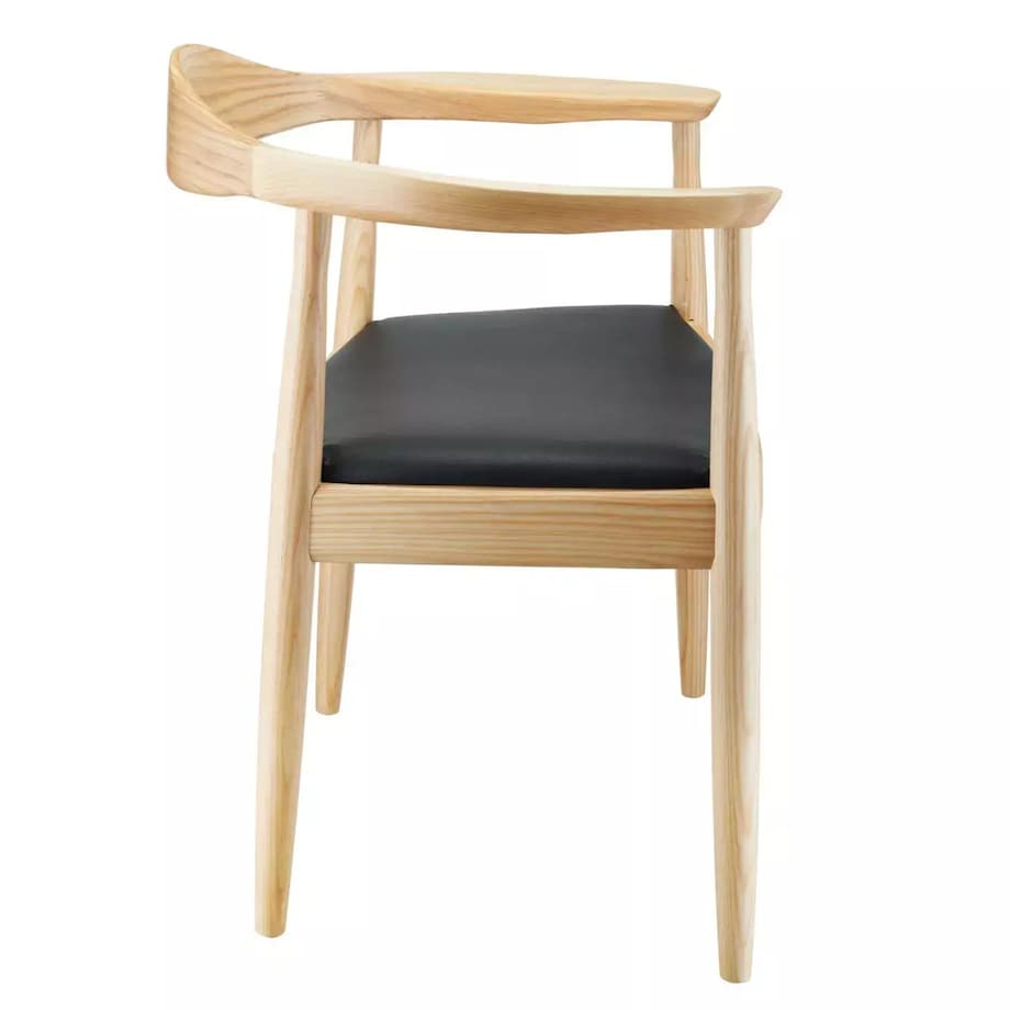 Krzesło jesionowe King MH-004CH-N Moos drewniane podłokietniki naturalne