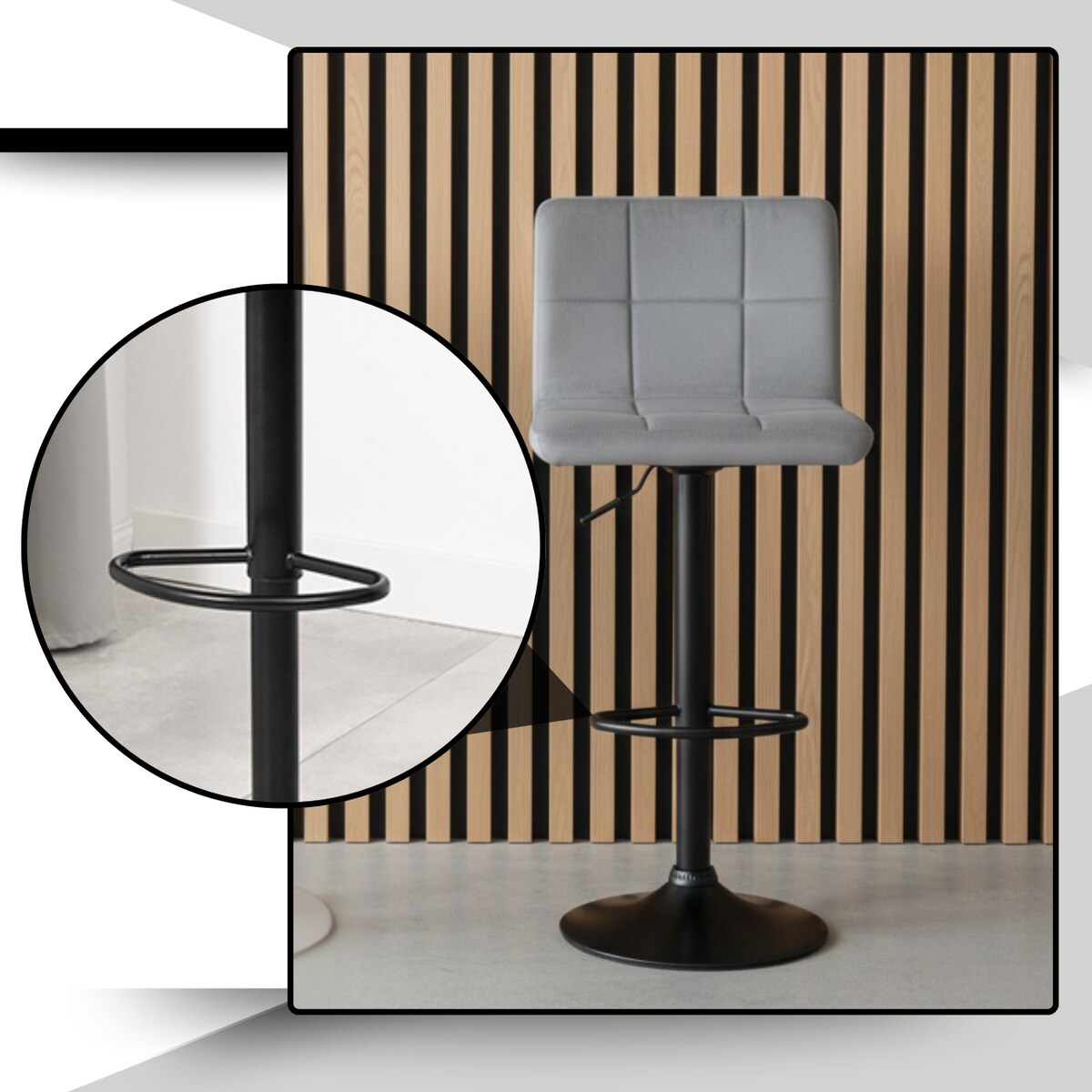 Hoker jasnoszary do kuchni jadalni wyspy