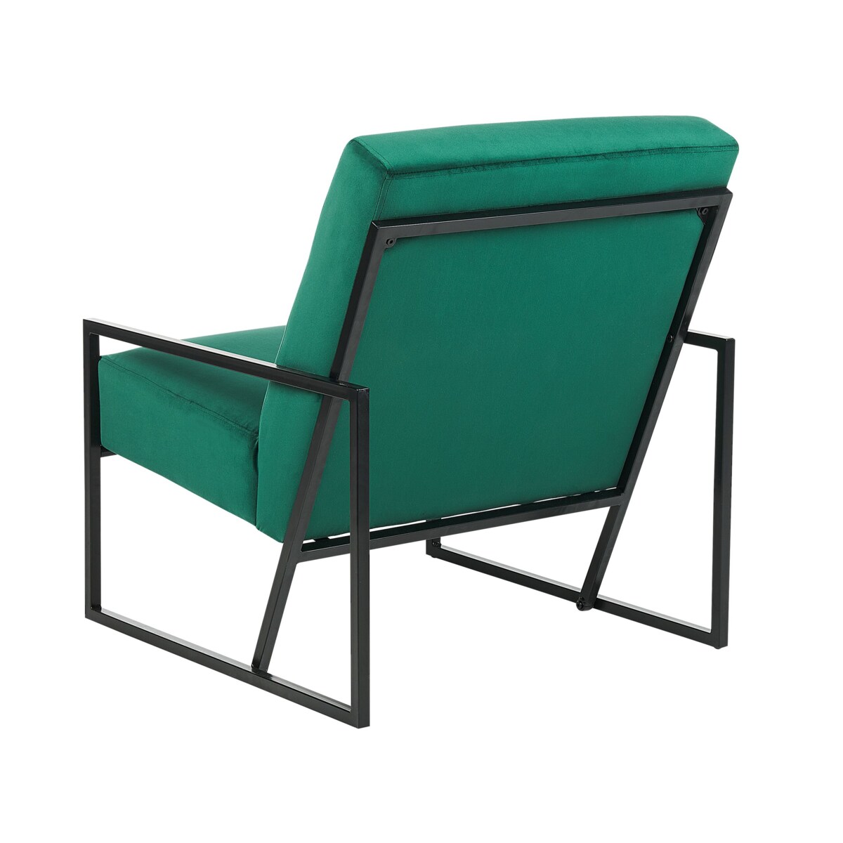 Fotel welurowy zielony DELARY