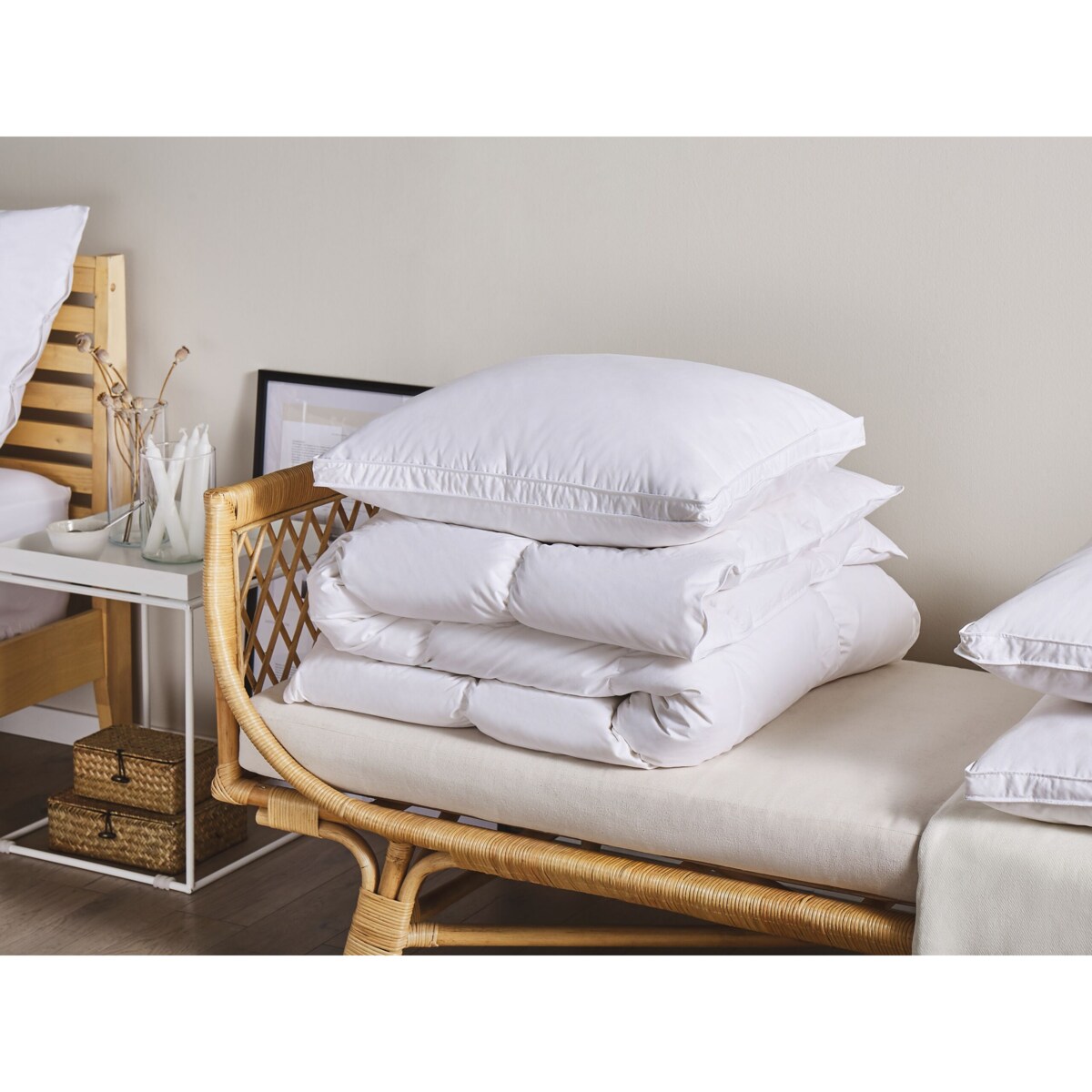 Poduszka z pierza i puchu niska 50 x 60 cm KARIJANG