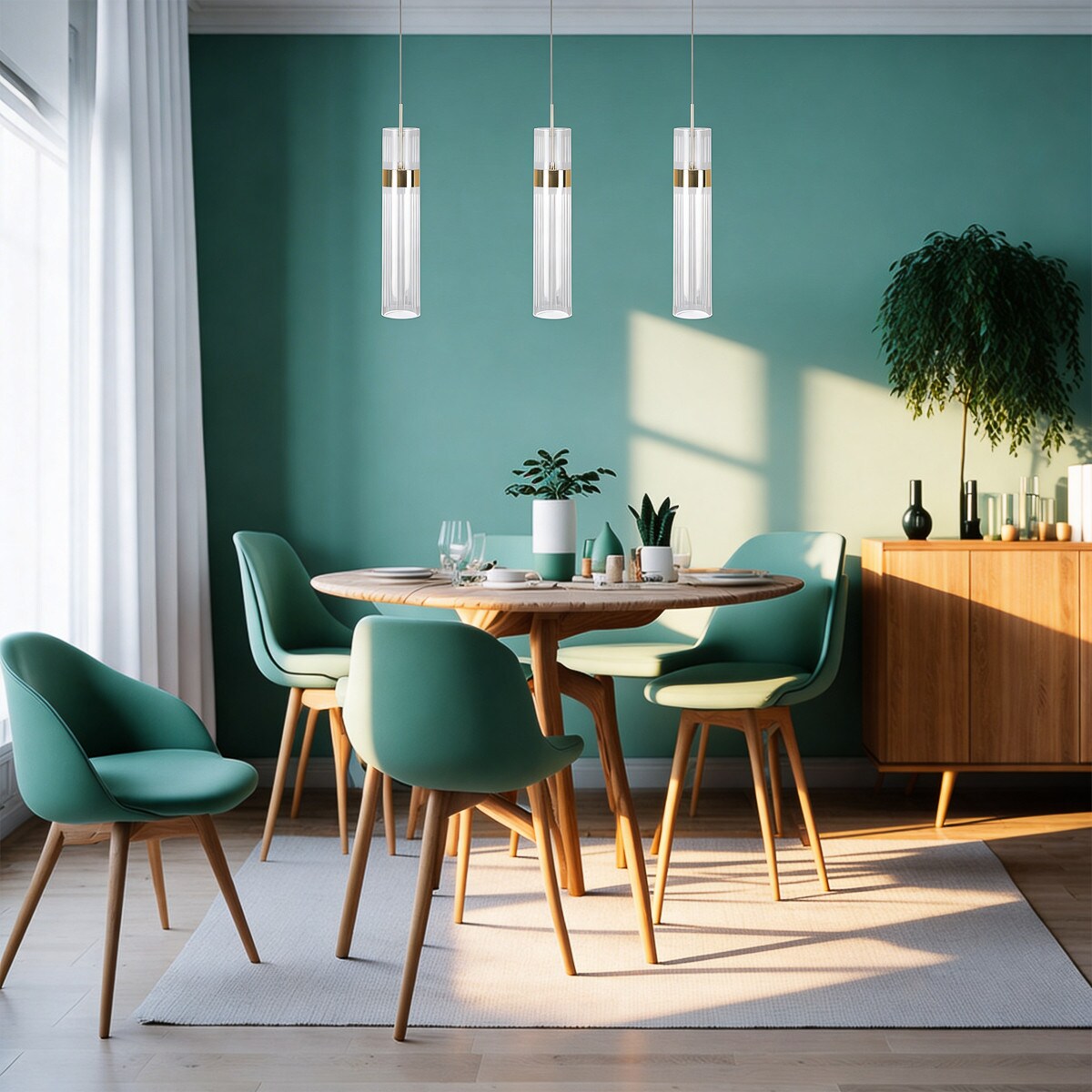 Lampa sufitowa wisząca Light Prestige Ambiente transparentny LED CCT 3000K/4000K/6000K (regulowana) 1 szt.