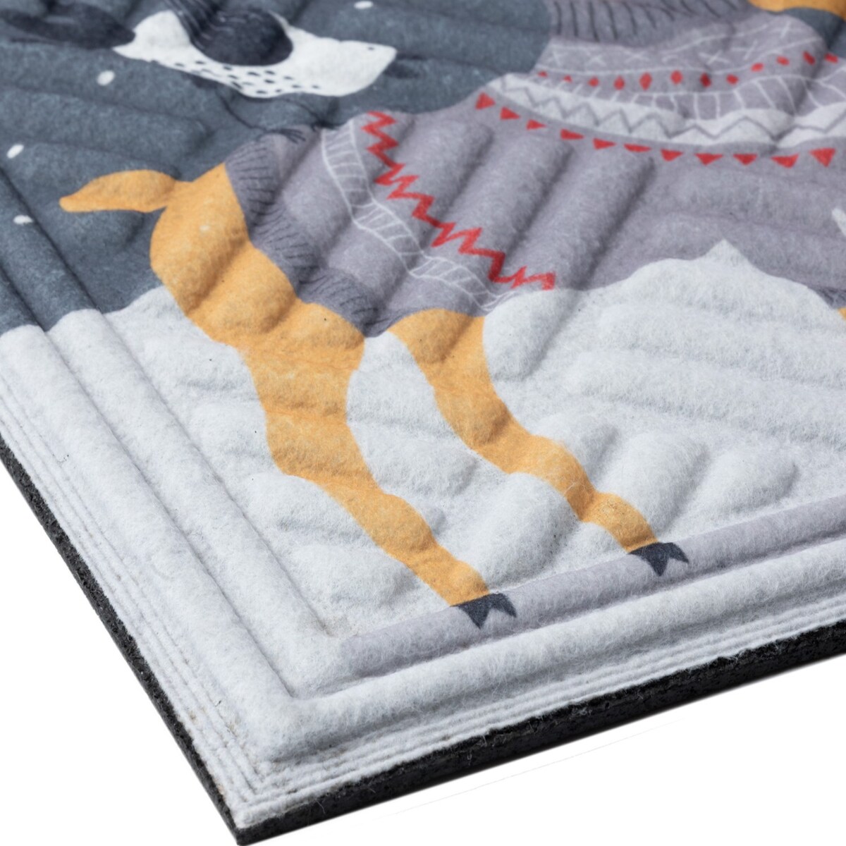 Wycieraczka świąteczna gumowa 45x75 cm Xmas Party