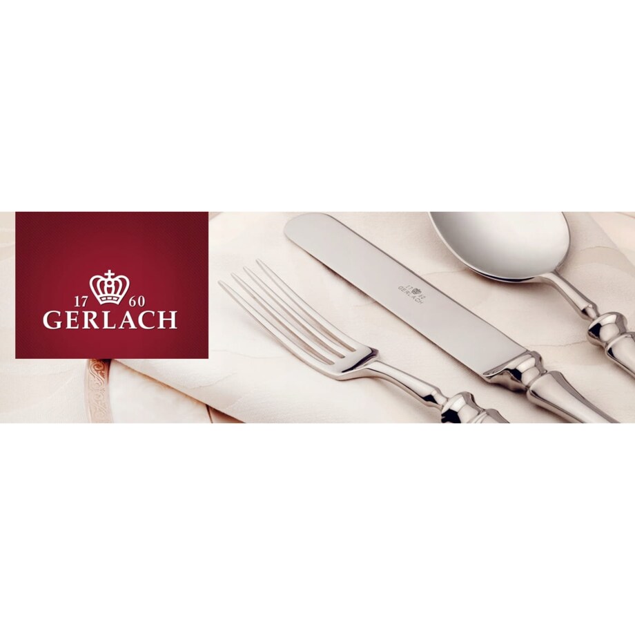 GERLACH KOMPLET WIDELCZYKI DO CIASTA TORTU TUNEA SREBRNY POŁYSK 6SZTUK