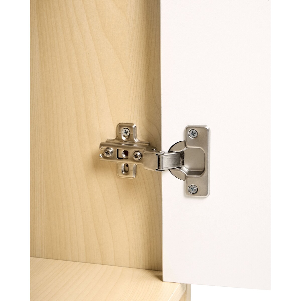 Regał 4-drzwiowy ZEHNA Jasny brąz/ biały