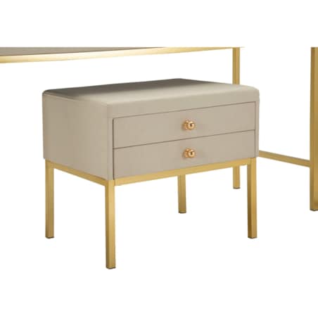 Toaletka Luxury Dressin, zestaw 3 szt., 120 x 45 x 75 cm, konsola do makijażu, wielokolorowy, Mauro Ferretti