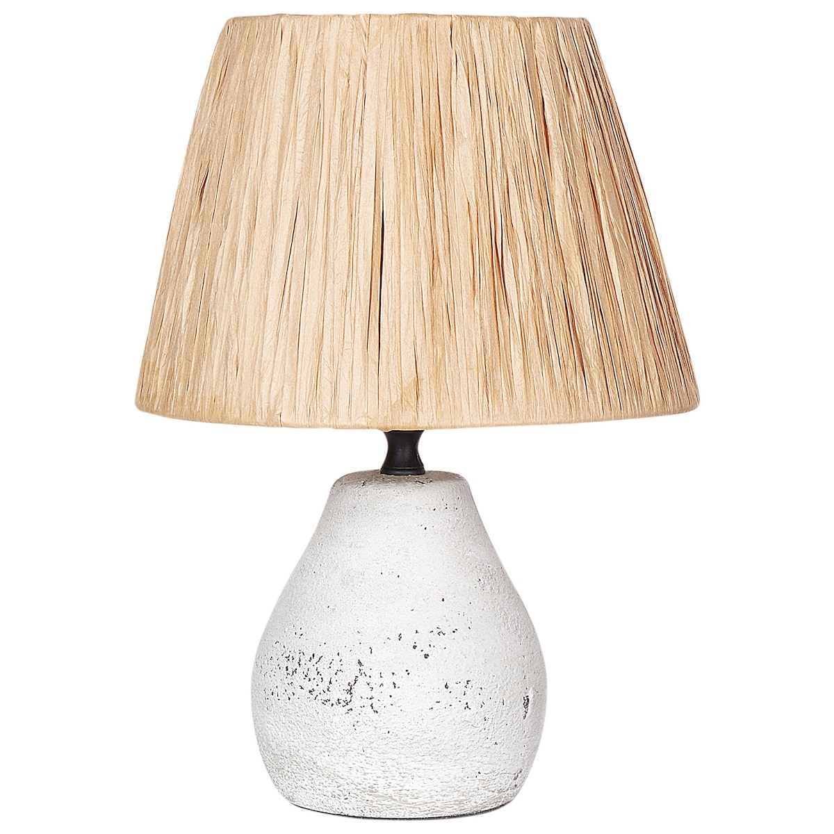 Zestaw 2 lamp stołowych ARWADITO Ceramika Złamana biel