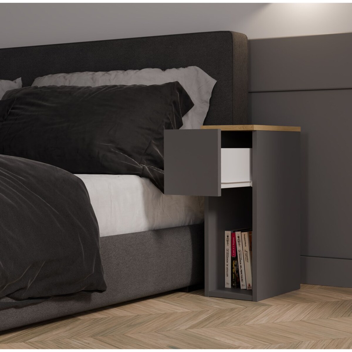 Szafka nocna GALAX 20/1S ANTRACYT ARTISAN