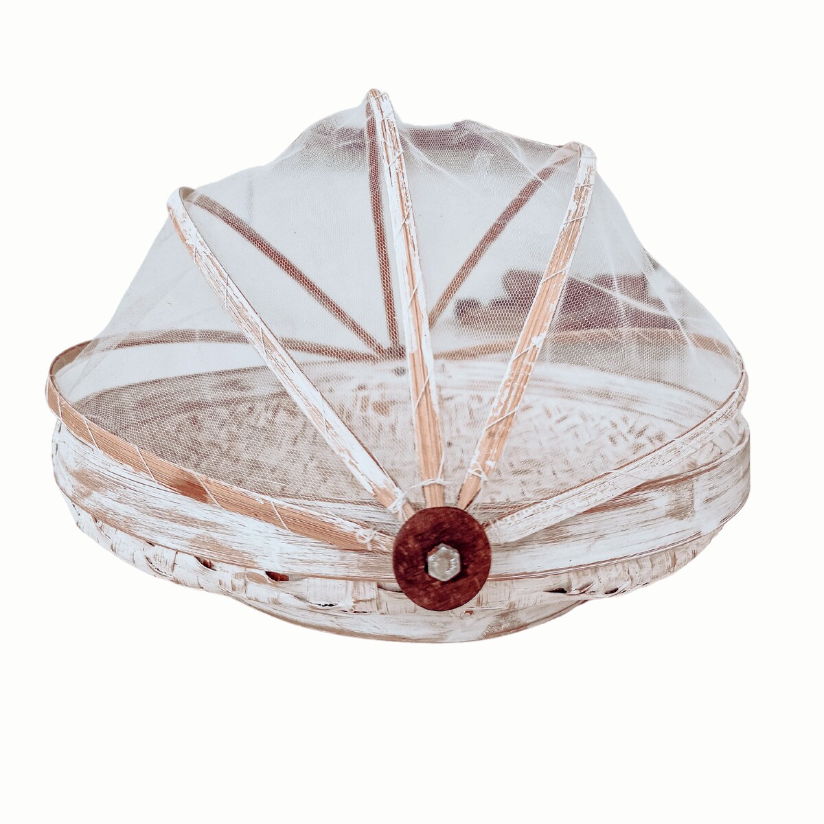 TACA BAMBUSOWA ROYAL L BIAŁA