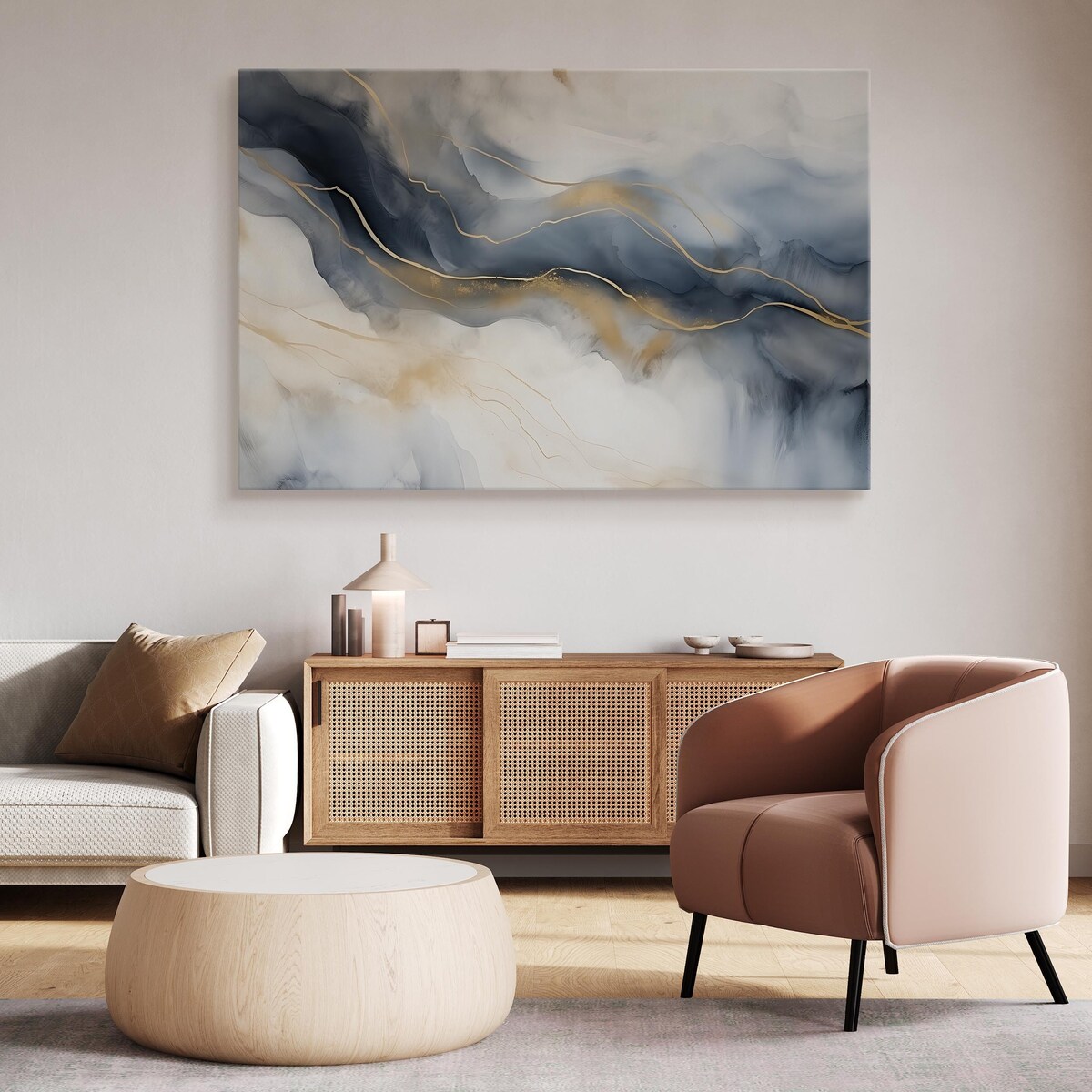 Obraz Do Salonu Abstrakcyjny Marmur 120x80cm