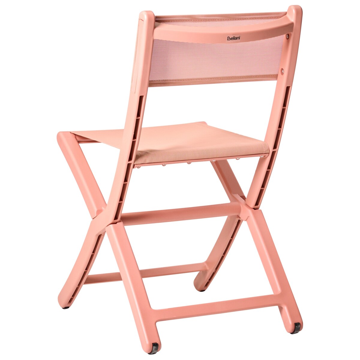 Zestaw 4 krzeseł ogrodowych TALCA Składane Koralowy