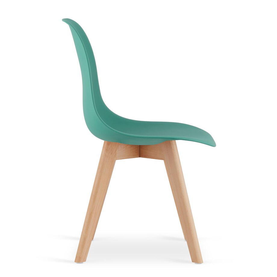 Krzesło do jadalni Kito Zielone, Nogi Naturalne 4 szt.