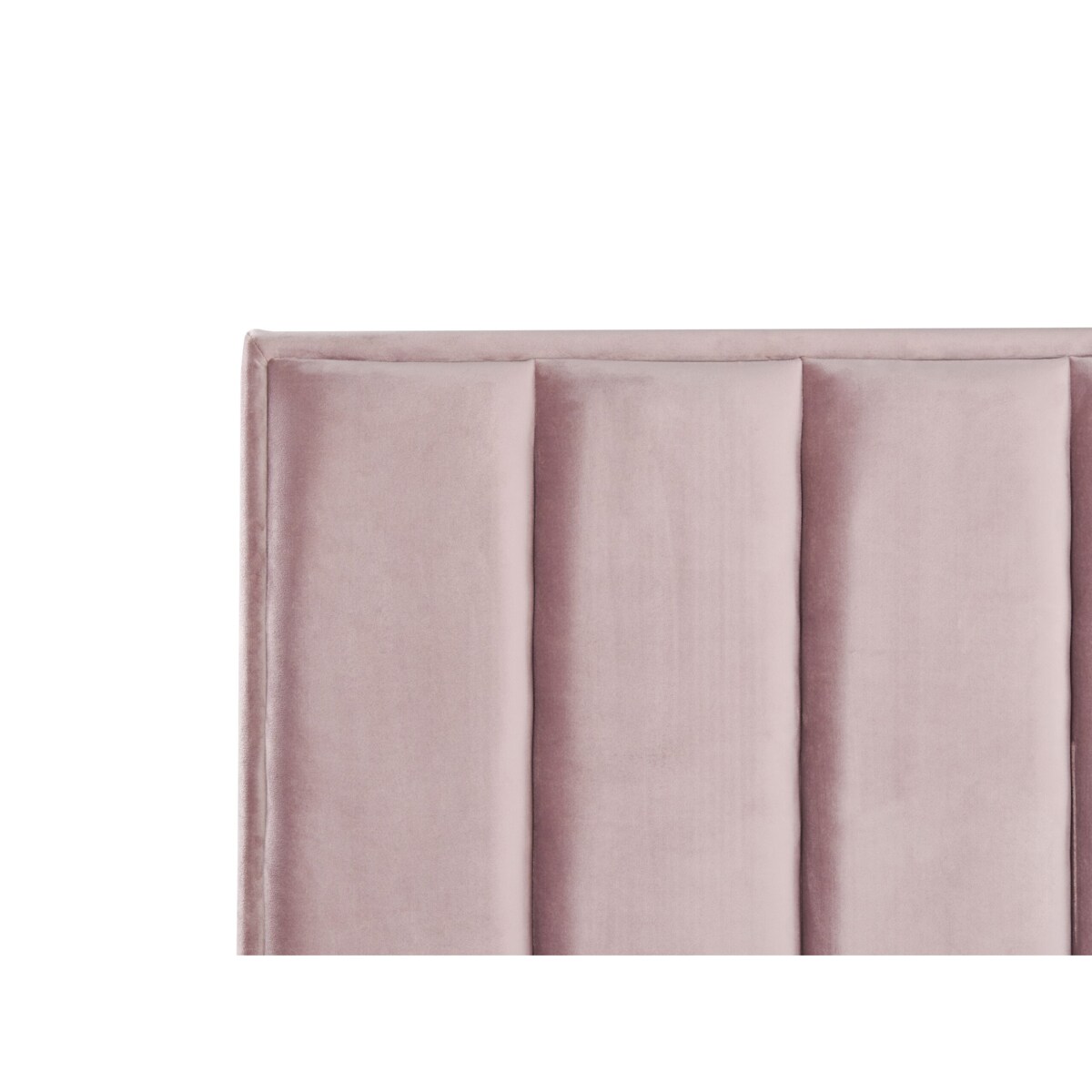 Łóżko z pojemnikiem welurowe 140 x 200 cm różowe SEZANNE