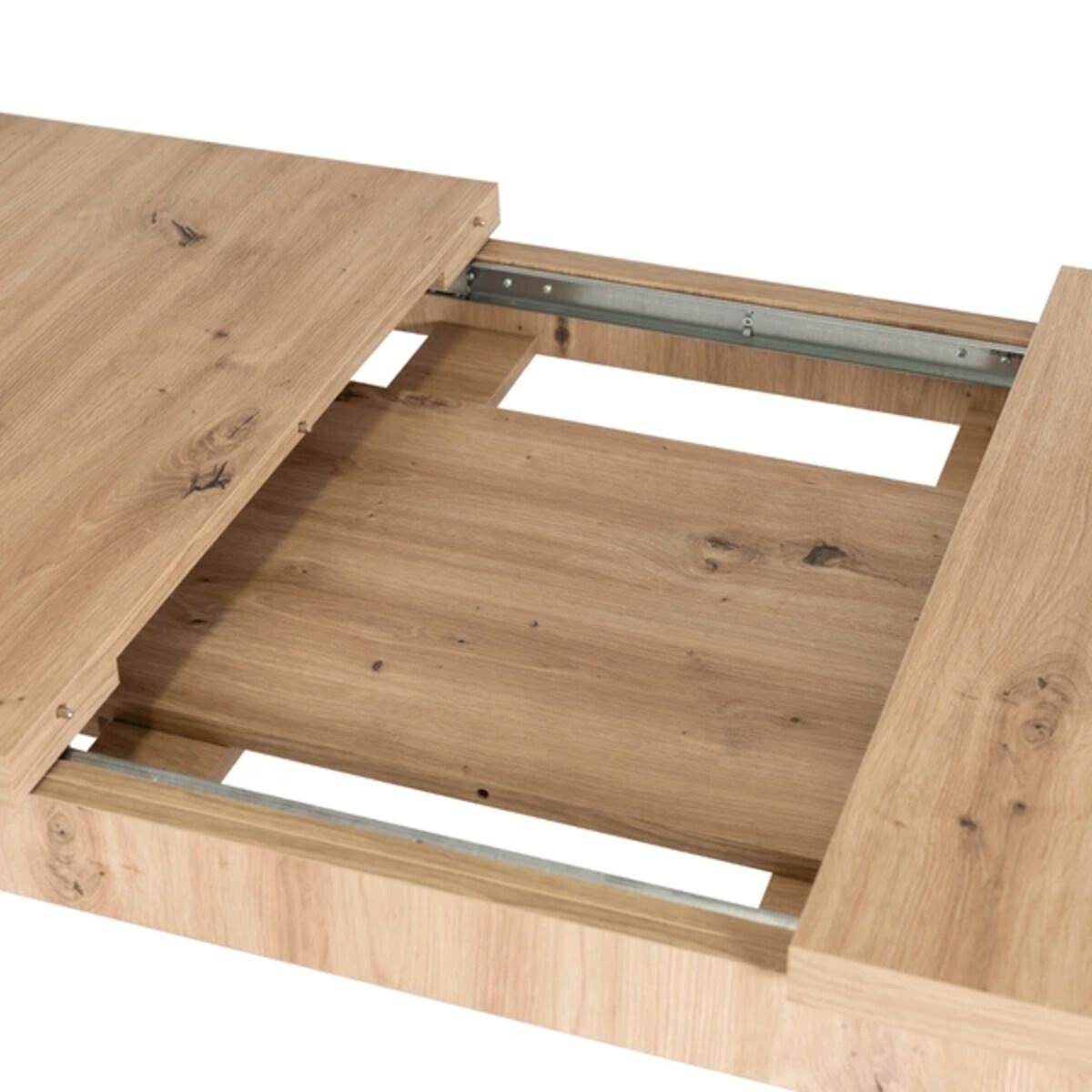 Stół prostokątny rozkładany do jadalni dąb artisan 120-160 cm SKUBI