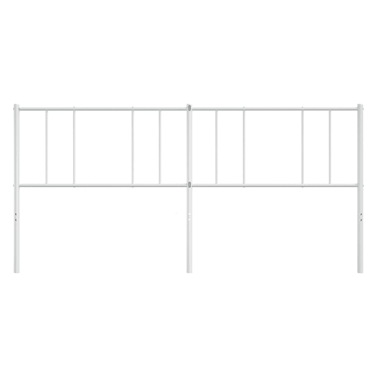 vidaXL Metalowe wezgłowie, białe, 180 cm