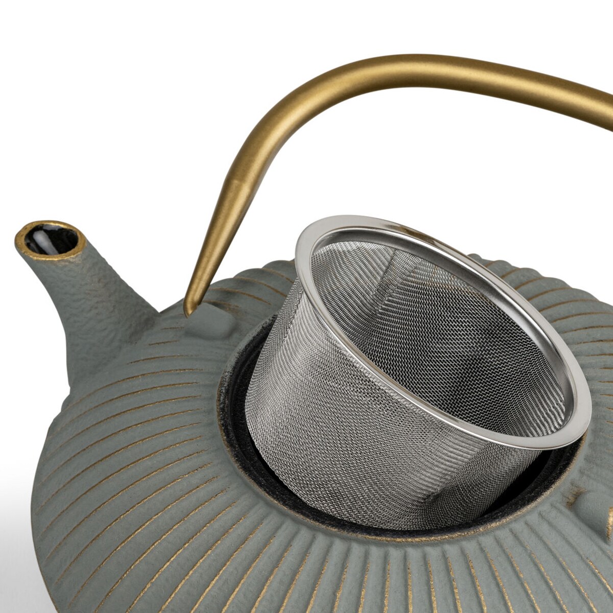 Dzbanek żeliwny do herbaty Linhai 1,1L szary / Bredemeijer