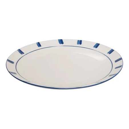 Komplet 6 porcelanowych talerzy obiadowych Oceania, 27 cm