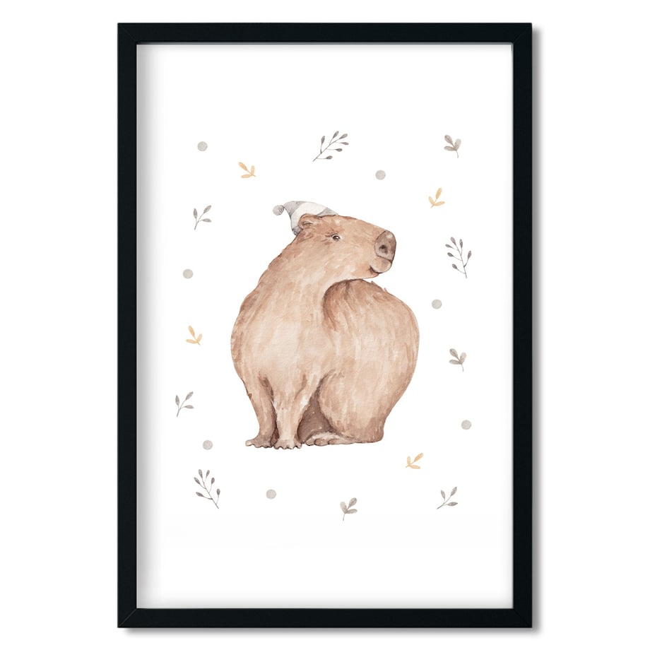 3 x plakat dla dzieci | zestaw kapibara 50x70