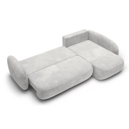 Nowoczesny Narożnik rozkładany OLIVIO II, prawy, szary